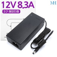 명호전자 12V 아답터 0.5A 1A 1.5A 2A 3A 3.5A 4A 5A 6A 8A 10A 12A 15A 500mA dc 어댑터, 48. 12V8.3A-기본규격, 1개