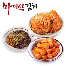 한국농협김치 전북대표 마이산김치 3종6호(포기김치3kg+갓김치1kg+총각김치1kg)