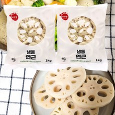 냉동 연근 슬라이스 중국산, 2개, 1kg