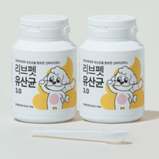 리브펫 유산균 3.0 강아지 고양이 분말형 60g, 참치,치즈, 2개, 소화기능 - 강아지유산균60g