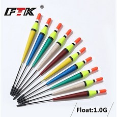 FTK Barguzinsky Fir Light On The Dark 10 개 몫 낚시 플로트 길이 14.5-17.5cm 플로트 2g-6g 잉어 낚시 용 믹스 컬러, 1G
