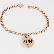 황금률 더블링 강아지 인식표 고양이 이름표 목걸이, S, 로즈골드
