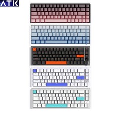 [cy] ATK ATK68 V2 / ATK68 V2 PRO 유선 8K 마그네틱축 게이밍 키보드 CNC알루미늄 gasket구조 RT/DKS/MT지원 1600만색RGB, ATK68 V2-블랙베리핑크(측면각인), 퍼플자옥축(30+-10gf)