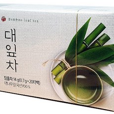 대나무잎차 20티백 대잎차효능, 20개입, 0.7g, 2개