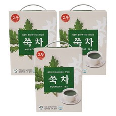 고향 쑥차 18g 40T 전통차, 고향 쑥차 18g 40T x 3개 전통차, 3개, 40개입