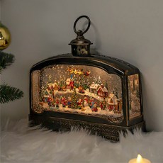 크리스마스 대형 스노우볼 오르골 눈오는 마을 무드등 장식 소품, 2. 산타마을