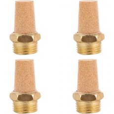 4pcs 머플러 소음 1 4 3 Npt 압축 공압 배기 비상 정지 스티커 진공 황동 골든