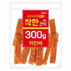 정직한 애견간식 고단백 치킨바 300g 애견육포 말티푸, 1개 - 강아지치킨