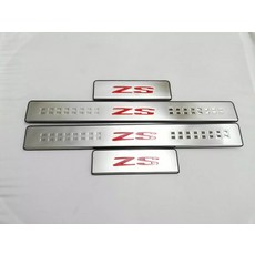 호환 MG ZS 2024 차량 도어 씰 킥 커버 스커프 플레이트 가드 페달 스타일링, [03] Red Logo