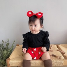 미니마우스 베이비슈트 신생아 50일 100일 촬영의상 3개월 6개월 아기옷