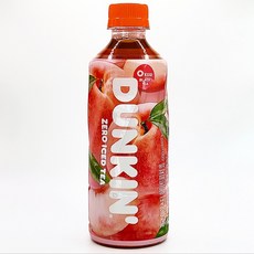 던킨 제로아이스티 화이트피치 홍차, 6개, 500ml