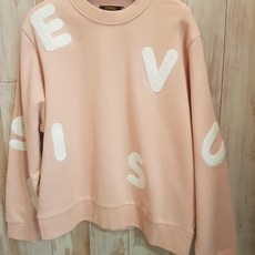 에비수 동수원 뉴코아 (여성) 영문 부클자수 루즈핏 맨투맨 ES4FTS101