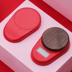 가정용 미니 전자 저울 계량 주방 소품 차 커피 파우더 무게, 빨간색(별도눈금)