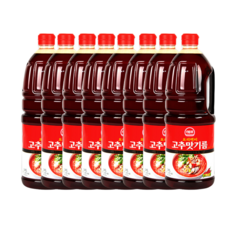 해표요리백미고추맛기름 1.8L(주)사조대림 BOX(8), 1.8L, 8개