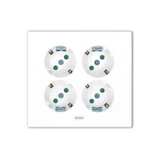 DS이엘씨 Line S 화이트 매입 4구 콘센트