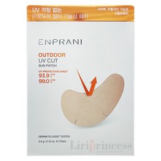엔프라니 아웃도어 유브이 컷 선 패치 3.5g x 5ea, 1개