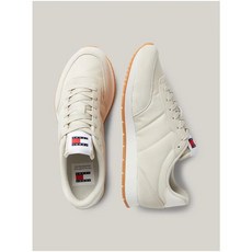 TOMMY JEANS ESSENTIAL MIXED TEXTURE FINE CLEAT TRAINERS EM0EM01351AEV Bleached Stone