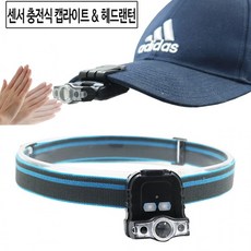 모자 L8007A아X 모션동작 캡라이트 LED 헤드랜턴 랜턴 ksw*55000tF, 상세페이지 참조, 1개