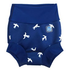 Splash About Happy Nappy 수영 기저귀 흰새 3-6개월 화이트 버드