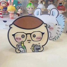 모몽가 안경거치대 쿠리만쥬 하치와레 치이카와 아크릴 스탠드 안경 선글라스 수납 케이스 귀여운 캐릭터 거치대, 옵션4 쿠리만쥬, 1개