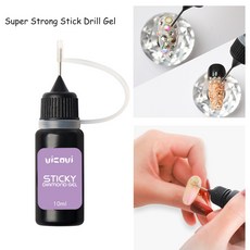 네일글루 초강력 네일 아트 라인석 접착제 10ML UV 크리스탈 보석 다이아몬드 바늘 도구 접착제 1 병 &amp; * 본드 파츠, one option, CHINA, 1개