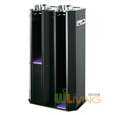 우산포장기 비철칼라 2구형 비닐증정 (WL-2456), 그레이