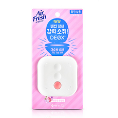 에어후레쉬 데옥스 화장실용 비치형 방향제 은은한 꽃잎향 본품, 6ml, 100개