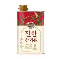 백설 진한 참기름, 450ml, 8캔