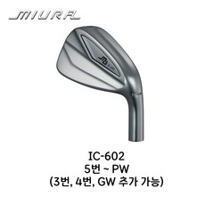 미우라 IC-602 아이언 세트 5-PW (옵션추가가능) 샤프트 IC602 커스텀, 4-PW (7개), DG 105 (R300), 미우라 ABR 레드