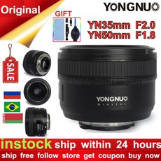 YONGNUO-YN35mm F2.0 f2n렌즈 YN50mm F1.8 Nikon F 마운트 D7100 D3200 D3300 D3100 D5100 D90 DSLR 카메라 용 Can, 2.50mm F1.8 Nikon