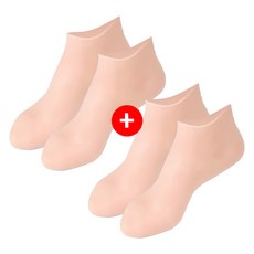 풋케어 실리콘 보습 양말 발 뒤꿈치 각질 관리, 스킨, 2개, 2개입