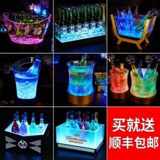 쿨러 아이스 얼음통 와인 맞춤 제작 led발광다이오드 플라스틱 라지 양주 얼음알통, 28 백