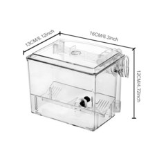 물고기 탱크 외부 격리 상자 Guppy 아기 물고기를위한 공압 전기 격리 상자 incubation 사육 방 수족관 상자, just tank