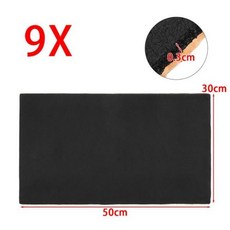 자동차 방음 단열 코튼 장치 엔진 방화벽 매트 소음 보닛 고온 30x50cm x 10mm 9개 18개