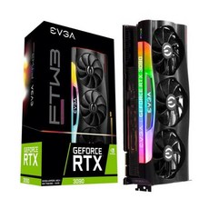 EVGA 24GP53987KR GeForce RTX 3090 FTW3 울트라 24GB GDDR6X 그래픽 카드, 1) Black