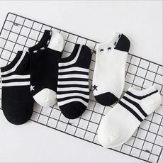머천트레이딩 로퍼양말 510겹 삭스 남자 클양말 봄계절 남성 발목양말 학생 단목 운동 펌프스 조남, 10겹 흑백 심플 타입