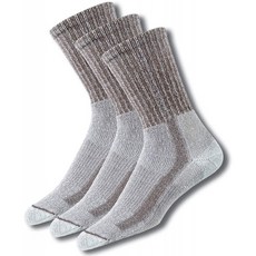 Thorlos Unisex LTH Light Hiking 두꺼운 패딩 크루 양말 월넛 (3 팩) 대형, 단일옵션