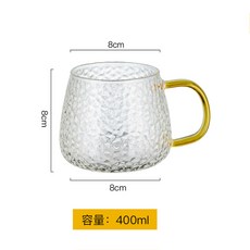 컵 고부가가치 카페 우유 유리 손잡이 맥주 KAWASHIMAYA 레터링 물병, 1개
