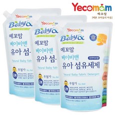 예꼬맘 베이비앤 유아세제 유연제 캡리필형 3개세트, 해당없음, 기본선택/N03 세제리필3개
