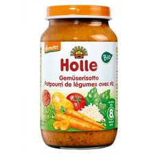 홀레 베지터블 리조또 이유식 220g 4팩 8개월 이상 Holle baby food Vegetable risotto from the 8th month, 4개
