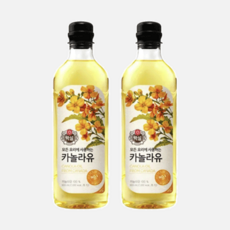 백설 카놀라유, 900ml, 2개