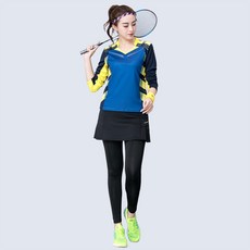 커플시밀러룩 슬림핏 세트남성 여성 2021봄가을 뉴타입 배드민턴복 긴팔소매 커플 퀵드라이 빅사이즈 테니스 츄리닝