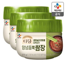 CJ 다담 양념듬뿍쌈장 570g, 3개