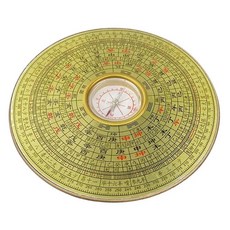 엔틱나침반 나침반 캠핑 중국 빈티지 장식 야외 합금 풍수 용품 레트로, 1개, 1) 14.5x14.5cm