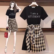 닥스키즈 봄 여름빅사이즈 반팔 원피스, 2XL