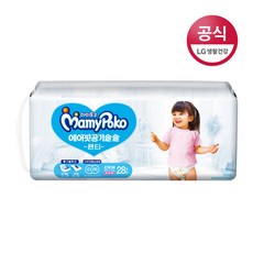 마미포코 에어핏 공기솔솔 팬티형 기저귀 여아용 특대형 5단계(13~18kg), 28매, 5단계