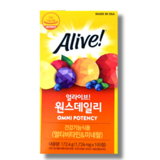 얼라이브 원스데일리 멀티비타민 1724mg x 100정 종합비타민 코스트코