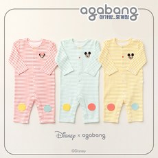 아가방 중계점 마카롱 미키 미니 우주복 (3Color)_MINT YELLOW PINK [Disney 베이비]