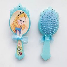 디즈니 프린세스 공주 캐릭터 헤어브러쉬 빗 엘사 안나 벨, 1개, D