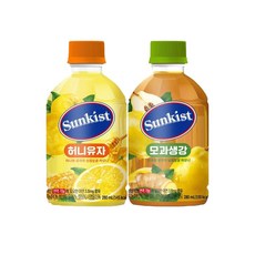 썬키스트 허니유자 280ml 12개 + 모과생강 280ml 12개